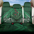 Rongoa Maori New Zealand Harakeke Back Car Seat Cover NZ Weaving Pattern Green