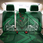 Rongoa Maori New Zealand Harakeke Back Car Seat Cover NZ Weaving Pattern Green