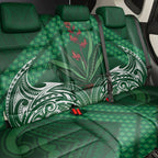 Rongoa Maori New Zealand Harakeke Back Car Seat Cover NZ Weaving Pattern Green