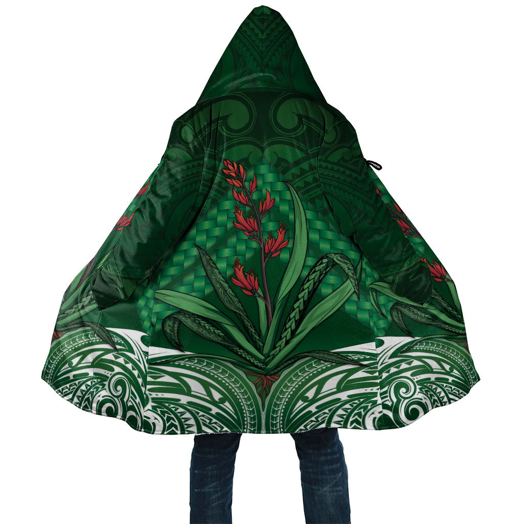 Rongoa Maori New Zealand Harakeke Cloak NZ Weaving Pattern Green