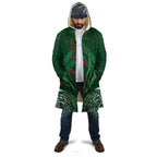 Rongoa Maori New Zealand Harakeke Cloak NZ Weaving Pattern Green