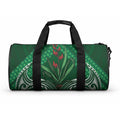 Rongoa Maori New Zealand Harakeke Duffle Bag NZ Weaving Pattern Green