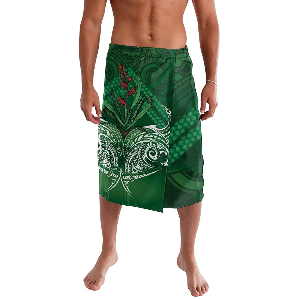 Rongoa Maori New Zealand Harakeke Lavalava NZ Weaving Pattern Green