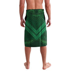 Rongoa Maori New Zealand Harakeke Lavalava NZ Weaving Pattern Green