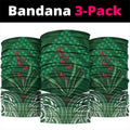 Rongoa Maori New Zealand Harakeke Neck Gaiter NZ Weaving Pattern Green