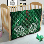 Rongoa Maori New Zealand Harakeke Quilt NZ Weaving Pattern Green