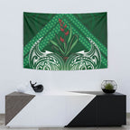 Rongoa Maori New Zealand Harakeke Tapestry NZ Weaving Pattern Green