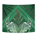 Rongoa Maori New Zealand Harakeke Tapestry NZ Weaving Pattern Green