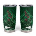 Rongoa Maori New Zealand Harakeke Tumbler Cup NZ Weaving Pattern Green