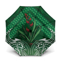 Rongoa Maori New Zealand Harakeke Umbrella NZ Weaving Pattern Green