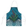 Rongoa Maori New Zealand Harakeke Apron NZ Weaving Pattern Dark Teal