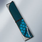 Rongoa Maori New Zealand Harakeke Auto Sun Shade NZ Weaving Pattern Dark Teal