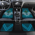 Rongoa Maori New Zealand Harakeke Car Mats NZ Weaving Pattern Dark Teal
