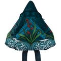 Rongoa Maori New Zealand Harakeke Cloak NZ Weaving Pattern Dark Teal
