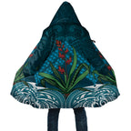 Rongoa Maori New Zealand Harakeke Cloak NZ Weaving Pattern Dark Teal