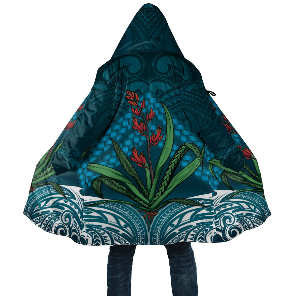 Rongoa Maori New Zealand Harakeke Cloak NZ Weaving Pattern Dark Teal