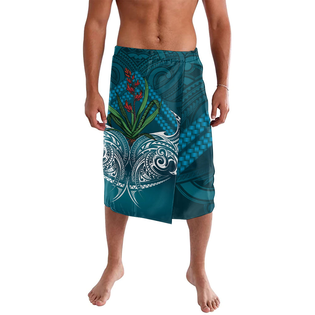 Rongoa Maori New Zealand Harakeke Lavalava NZ Weaving Pattern Dark Teal
