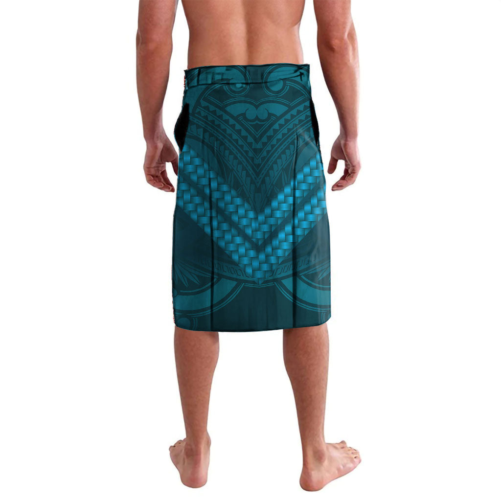 Rongoa Maori New Zealand Harakeke Lavalava NZ Weaving Pattern Dark Teal