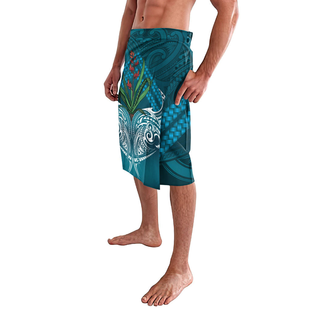 Rongoa Maori New Zealand Harakeke Lavalava NZ Weaving Pattern Dark Teal