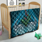 Rongoa Maori New Zealand Harakeke Quilt NZ Weaving Pattern Dark Teal