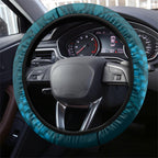 Rongoa Maori New Zealand Harakeke Steering Wheel Cover NZ Weaving Pattern Dark Teal