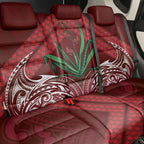 Rongoa Maori New Zealand Harakeke Back Car Seat Cover NZ Weaving Pattern Red