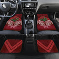 Rongoa Maori New Zealand Harakeke Car Mats NZ Weaving Pattern Red