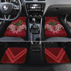 Rongoa Maori New Zealand Harakeke Car Mats NZ Weaving Pattern Red