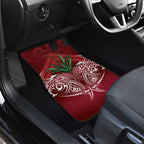 Rongoa Maori New Zealand Harakeke Car Mats NZ Weaving Pattern Red