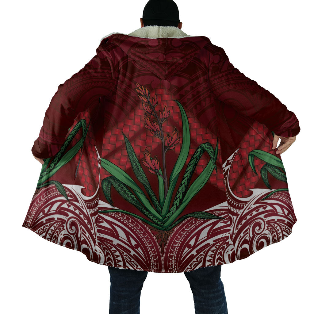 Rongoa Maori New Zealand Harakeke Cloak NZ Weaving Pattern Red