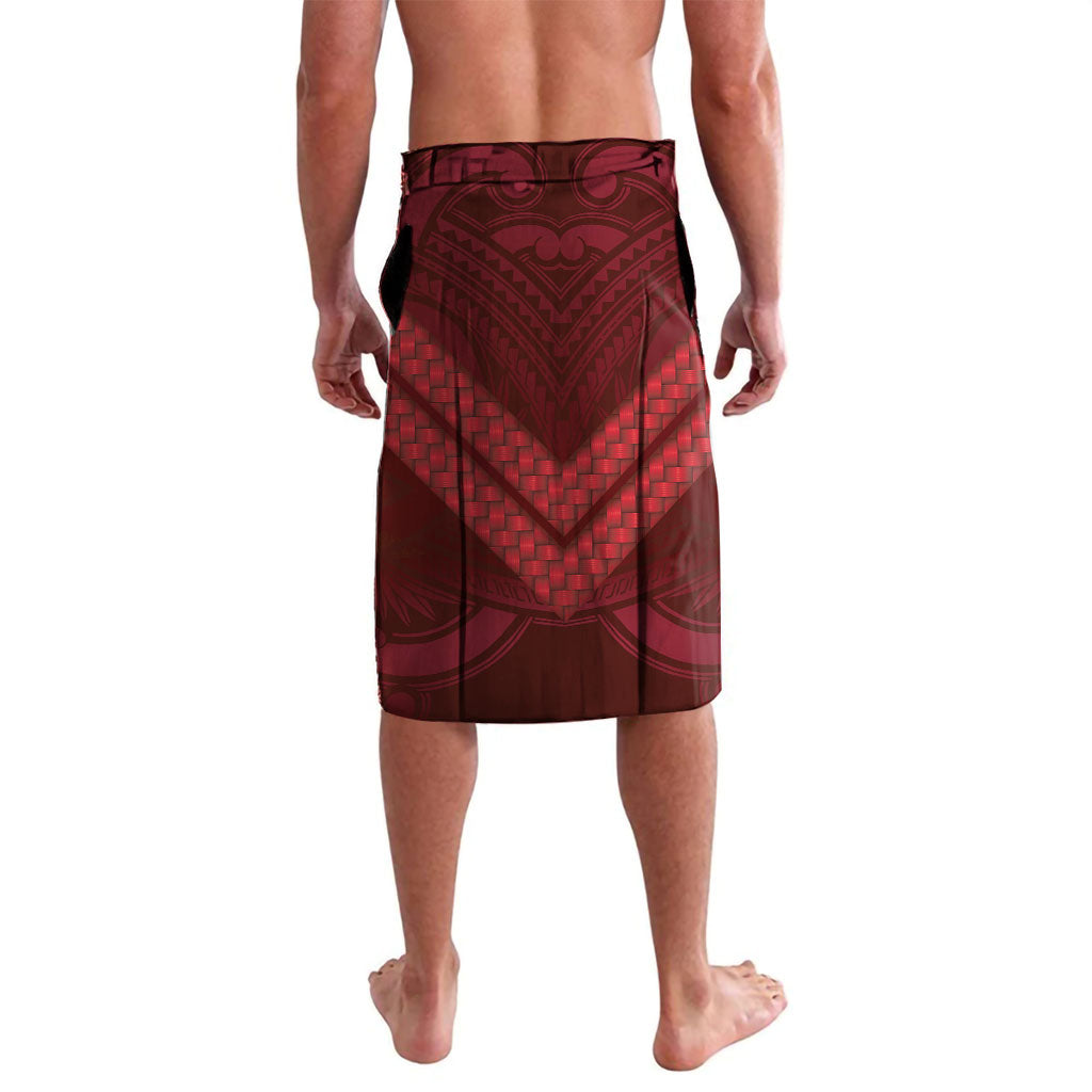 Rongoa Maori New Zealand Harakeke Lavalava NZ Weaving Pattern Red