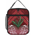 Rongoa Maori New Zealand Harakeke Lunch Bag NZ Weaving Pattern Red