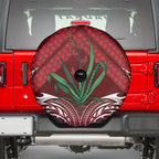 Rongoa Maori New Zealand Harakeke Spare Tire Cover NZ Weaving Pattern Red