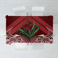 Rongoa Maori New Zealand Harakeke Tablecloth NZ Weaving Pattern Red