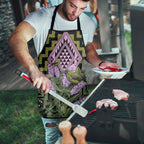 Rongoa Maori New Zealand Koromiko Apron NZ Hebe Korimako Bellbird Poutama