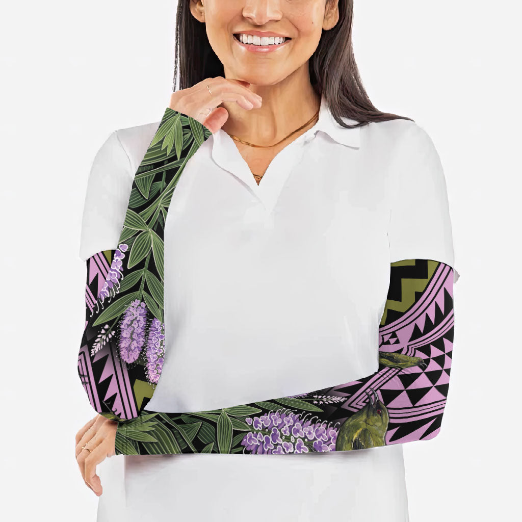 Rongoa Maori New Zealand Koromiko Arm Sleeves NZ Hebe Korimako Bellbird Poutama