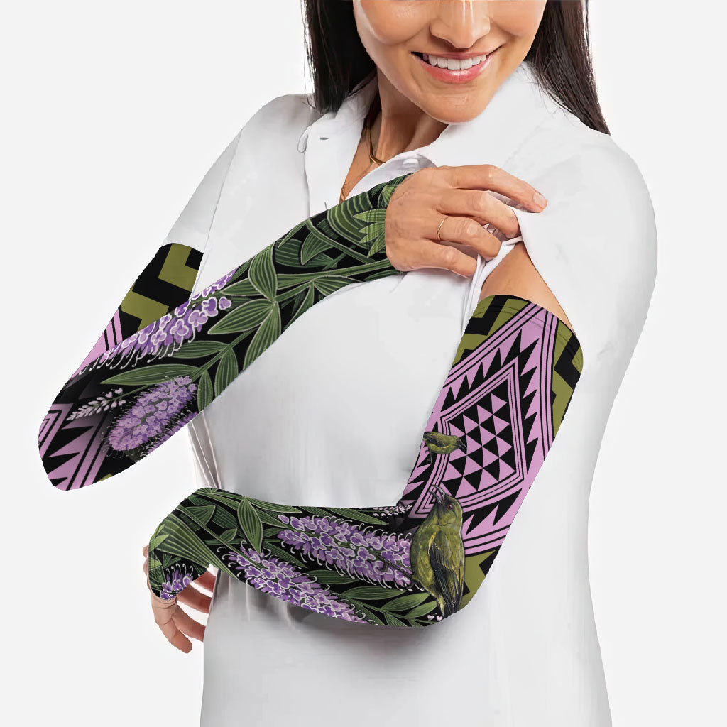 Rongoa Maori New Zealand Koromiko Arm Sleeves NZ Hebe Korimako Bellbird Poutama