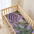 Rongoa Maori New Zealand Koromiko Baby Bed Cover NZ Hebe Korimako Bellbird Poutama