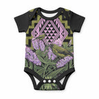 Rongoa Maori New Zealand Koromiko Baby Onesie NZ Hebe Korimako Bellbird Poutama