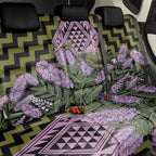 Rongoa Maori New Zealand Koromiko Back Car Seat Cover NZ Hebe Korimako Bellbird Poutama