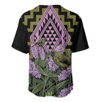 Rongoa Maori New Zealand Koromiko Baseball Jersey NZ Hebe Korimako Bellbird Poutama