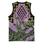 Rongoa Maori New Zealand Koromiko Basketball Jersey NZ Hebe Korimako Bellbird Poutama