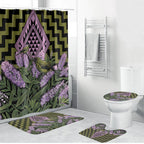 Rongoa Maori New Zealand Koromiko Bathroom Set NZ Hebe Korimako Bellbird Poutama
