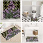 Rongoa Maori New Zealand Koromiko Bathroom Set NZ Hebe Korimako Bellbird Poutama