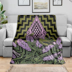 Rongoa Maori New Zealand Koromiko Blanket NZ Hebe Korimako Bellbird Poutama