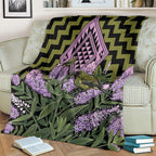 Rongoa Maori New Zealand Koromiko Blanket NZ Hebe Korimako Bellbird Poutama