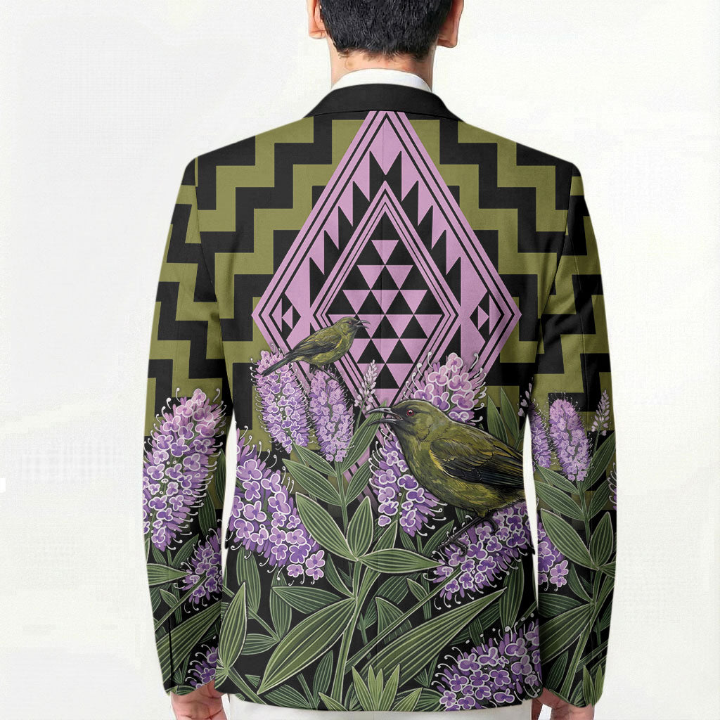 Rongoa Maori New Zealand Koromiko Blazer NZ Hebe Korimako Bellbird Poutama