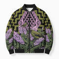 Rongoa Maori New Zealand Koromiko Bomber Puffer Jacket NZ Hebe Korimako Bellbird Poutama