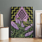 Rongoa Maori New Zealand Koromiko Canvas Wall Art NZ Hebe Korimako Bellbird Poutama