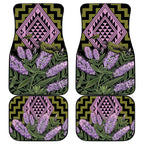 Rongoa Maori New Zealand Koromiko Car Mats NZ Hebe Korimako Bellbird Poutama